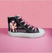 Resim Old Blackpink Baskılı Sneaker Spor Ayakkabı Canvas Rose Lisa Jennie Jisoo Siyah 