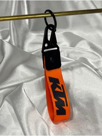 Resim CEBECİOTO KTM 15 CM BEZ ANAHTARLIK KALİTELİ OTO-MOTO AKSESUAR ÇİFT TARAFLI BASKI 