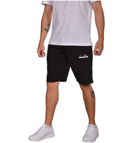 Resim Diadora Mesa - Pamuklu Siyah Spor Şort - Dıadoramesa (547291079) Siyah 