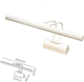 Resim Ayna Üstü Led Banyo Aplik Duvar Ayna Resim Tablo 6w Gün Işığı Led Banyo Apliği Flüt Led Aplik (Beyaz) 