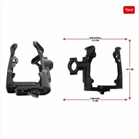 Resim Gp Kompozit Universal Bisiklet Motosiklet Termos-Suluk Tutucu Siyah 