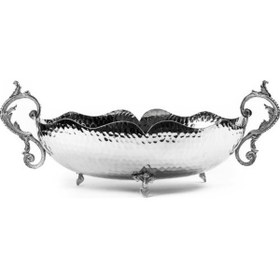 Resim ANTEPSEPETİ Gümüş Kaplama Oval Bakır Gondol (25 CM) 