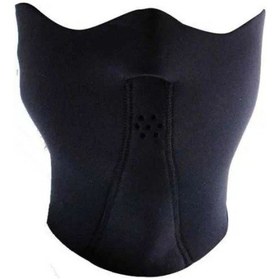 Resim Motosiklet Neopren Balaklava Boyun Rüzgar Kulak Yağmur Koruma Su Geçirmez Maske Polar Kumaş Motor Siyah 