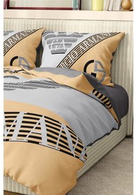 Resim Marka Nevresim Takımı Çift Kişilik Pamuklu Saten Kumaş 6 Parça 3d Dijital Baskı Duvet Cover Set Model No:2 Renkli 