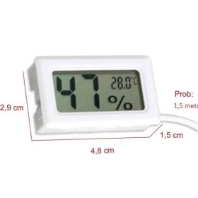 Resim Motorobit Sıcaklık ve Nem Ölçer - Kuluçka Termometre Higrometre 