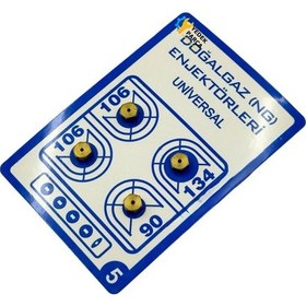 Resim Universal Piyasa Tipi Doğalgaz Enjektör Seti - Ocak Dönüşüm Memesi - 6 Lokma 