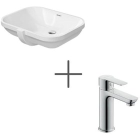 Resim Duravit D-code 56 Cm Tezgahaltı Lavabo Ve A.1 Lavabo Bataryası 