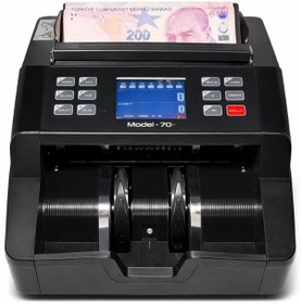 Resim Sesli Karışık Para Sayma Makinesi Mıx 70+ Siyah Tl - Euro Karışık Sayım, Dolar Adet Sayım 