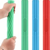 Resim Çok Fonksiyonlu TPR Kauçuk Direnç Tüpü, Fitness ve Güç Antrenmanı Bilek Kolu Kas Gevşetme Çekiç Çubuğu, Bağımsızlık Günü, Paskalya, Sevgililer Günü, Noel, Yılbaşı Şenlikleri için Büküm Çubuğu - Yeşil, Mavi, Sarı renklerde mevcuttur. 
