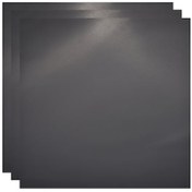 Resim Mufunye Yüksek Yansıtmalı 28x28cm Akrilik Ayna Plaka - 3'lü Set, Siyah, Fotoğraf Çekimi İçin İdeal 