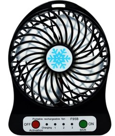 Resim DarkSent Mini Şarjlı Fan Vantilatör Masaüstü 3 Kademeli Soğutucu Sessiz Vantilatör 