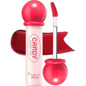 Resim Uzun Süre Kalıcı, Parlak Bitişli, Su Bazlı Tint A'pıeu The Pure Candy Tint No.01 Cherry Abanoz 