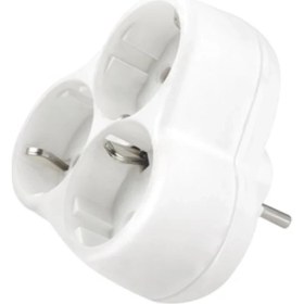 Resim Viko Yonca 3 Lü Topraklı Golyat Fiş Priz 90303000 