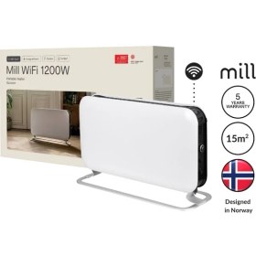 Resim Mill Elektrikli Taşınabilir Konvektör Isıtıcı Wi-Fi Bağlantılı 1200W 