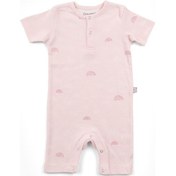 Resim Boumini Kısa Kollu Şort Bebek Tulum Pembe Gökkuşağı-pembe Pembe 