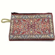 Resim Şık Nakışlı Kadın Bozuk Para Cüzdanı - Naylon, Fermuarlı Moda Kart & Kimlik Düzenleyici, Bozuk Para Cüzdanı, Kart & Kimlik Düzenleyici 