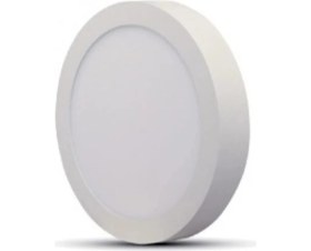 Resim Mikasso 18W Yuvarlak Sıva Üstü LED Panel Armatür - Beyaz Işık 