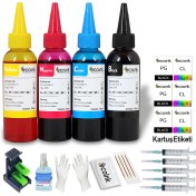 Resim Ecoink Hp Deskjet 3510 2516 1510 Uyumlu Kartuş Dolum Seti 4X100ML Hp 301 Uyumlu 