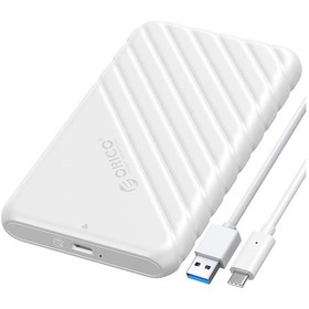 Resim Orico Type-C 6Gbps USB3.1 Gen1 2.5 inch SATA SSD Hard Disk Kutusu Beyaz 