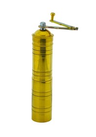 Resim Ludıa Pirinç El Yapımı Kahve Karabiber Değirmeni Öğütücü 4,5cmx22cm Sarı 