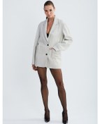 Resim Valmenti Kadın Kırık Beyaz Deri Ceket 846 V1002 Byn Dr Ceket Y23 