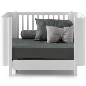 Resim Odin Convertible Crib - Natural Anthracite 