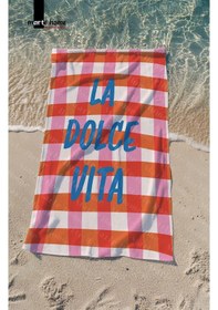Resim Marte Home La Dolce Vıta Baskılı Plaj Havlusu Pembe 