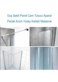 Resim Ayrıntıshop Duşakabin Cam Kabin Teleskopik Cam Gergi 60cm - 120 Cm Arası Krom 