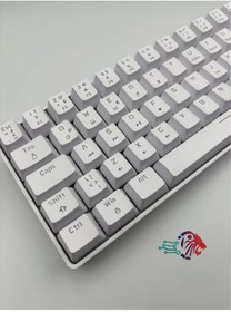 Resim silabor T60 Beyaz Renk Kırmızı Switch Mekanik Driverlı Renkli Işıklı Rgb Klavye Mini Q Gaming Keyboard 