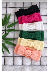 Resim nisbutik aksesuar Kız bebek 6 lı bandana seti 