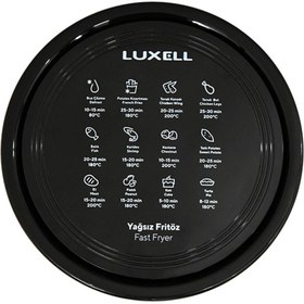 Resim Luxell Fast Fryer Xl Fritöz Black Gold Fc5937 Air Fryer Fastcook Colour Series 