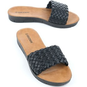 Resim Gezer Yazlık Suni Deri Kadın Terlik Gt1yzm.14547.00.010.0c Siyah 