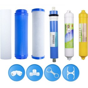 Resim Açık Kasa Su Arıtma Cihazı Membranlı 6'lı Filtre Set 