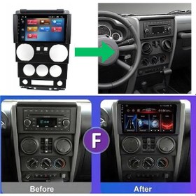 Resim Jeep Wrangler Android Multimedya Sistemi 4-64 Cadence 2007-2010 +360 Kamera 9" 