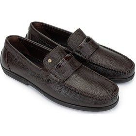 Resim Tamer Tanca Erkek Hakiki Deri Kahverengi Loafer Ayakkabı 1008 3483 Erk Ayk Y25 Kahve Fltr Kahverengi 