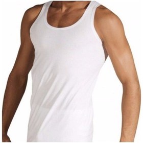 Resim 3'lü Paket %100 Pamuk Beyaz Erkek Atlet 001 