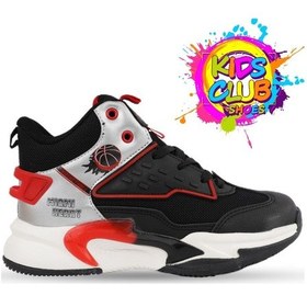 Resim Cool London Unisex Ortopedik Çocuk Basketbol Ayakkabısı Siyah 