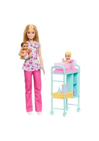 Resim Barbie Kariyer Bebekleri Çocuk Doktoru Oyun Seti Jmk12 