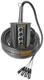 Resim Hepa Merz Stage-4C-20M 4 Kanal 20 Metre Multicore Kablolu Hazır Stage Box 