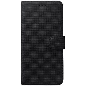 Resim Huawei Y6 2019 Kılıf Fabric Book Wallet Siyah 