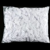 Resim 100 Adet Gıda Sınıfı Plastik Streç Film Kapakları, Mutfak İçin Tek Kullanımlık Elastik Sızdırmazlık Torbaları, Gıda Saklama İçin Dikdörtgen Klipsli Tazelik Koruyucu 