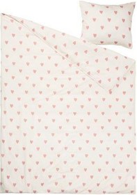 Resim Çocuk Nevresim Takımı Tek Kişilik Kalpli IKEA 150x200/50x60 cm Me 