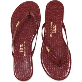 Resim Tkees TK-2250 Klasik Parmak Arası Bordo Kadın Terlik 