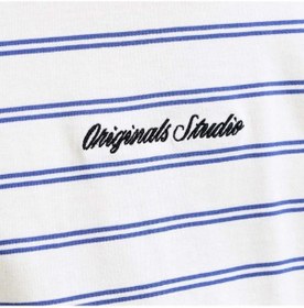 Resim Jack & Jones Jack&jones Norrebro Stripe Erkek Beyaz Tişört 