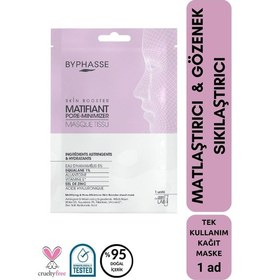 Resim Byphasse Matlaştırıcı Ve Gözenek Sıkılaştırıcı Skin Booster Kağıt Yüz Maskesi 