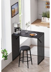 Resim Prag Bar Taburesi , Mutfak Taburesi, Balkon, Bahçe Taburesi, Sandalyesi Antrasit 