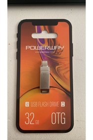 Resim POWERWAY 32 GB IPHONE USB 2.0 OTG METAL FLASH BELLEK 