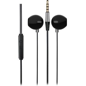 Resim Lenovo Lecoo EH101 3.5mm Jacklı Gümüş Tasarımlı Siyah Kablolu Kulak Içi Mikrofonlu Kulaklık 