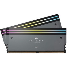 Resim Dominator Titanium RGB CMP64GX5M2B6000Z30 64 GB (2x32GB) 6000 Mhz CL30 DDR5 AMD Expo RAM 