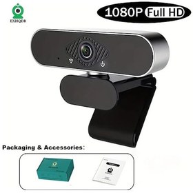 Resim Sunshine011 Exhqdr 1080p Full Hd Usb Webcam B02 1080p Fhd 120 Geniş Açı Sabit Odak 360 Ayarlanabilir Taban Zoom Canlı Yayın Dersler İçin 